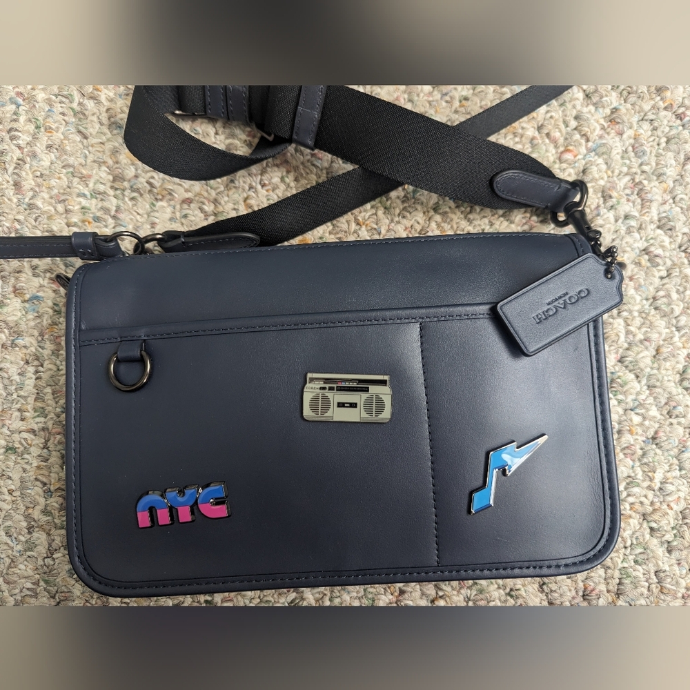 Coach NYC Crossbody Bag Navy (NWT)